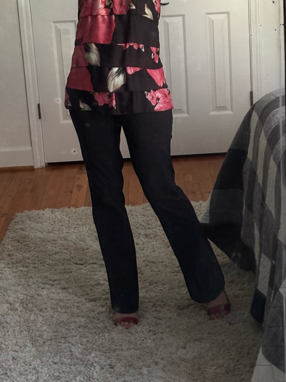 The Limited Exact Stretch Black Flared Leg Dress Pants